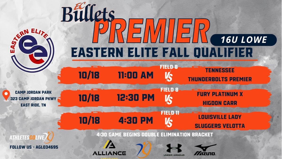 Super excited to play this weekend in TN with my team. Can’t wait to take the field together again. Been too long! 

<a href="/ECB_Premier/">EC Bullets Premier</a> <a href="/CoachLowe888/">Coach Lowe</a> <a href="/TheCoachJon/">Jon Payne</a> <a href="/Lolly_2028/">Lolly Lane</a> <a href="/TKamla11/">TolynnKamla11</a> <a href="/CeCeCe03/">Crysaria Joseph</a> <a href="/hadleighweis29/">Hadleigh Weis 2011/2029</a> <a href="/MelanieSweet2x/">Mel Sweet 2028</a> <a href="/2028Aniya/">Aniya Williams 2028</a> <a href="/DeannaKelleysb/">Deanna Kelley 2029</a> <a href="/SawyerClement20/">Sawyer Clement</a> <a href="/ExtraInningSB/">EXTRA INNING SOFTBALL</a>