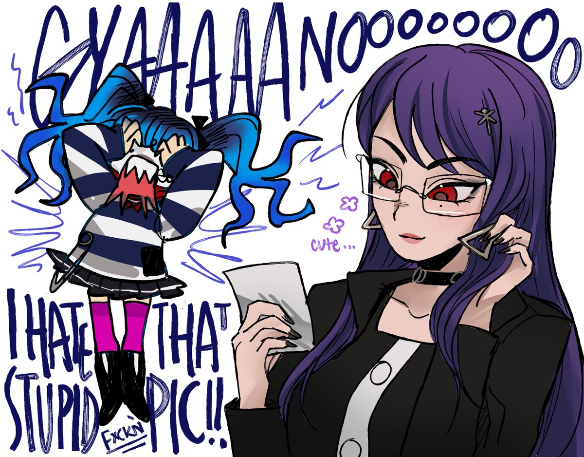 that one questionnaire moment w hiruko in comedy route. I misinterpreted makeup as outfit somehow, hence:
#hndr_FA