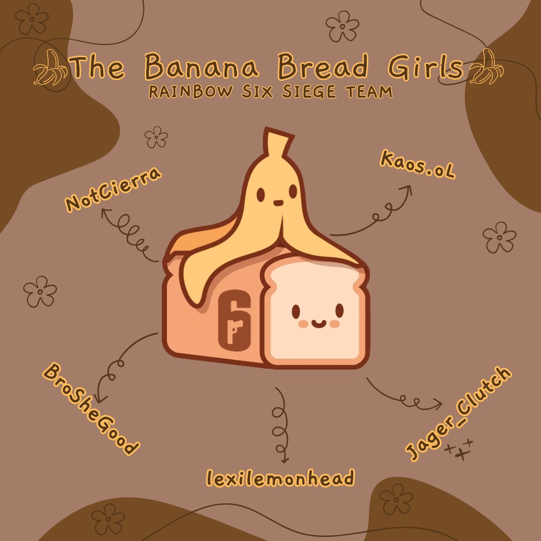 BBGsR6's tweet photo. πOUR BANANA BREAD GIRLSπ
π @nottCierra (Captain)
π @xKaosR6
π @BroSheGood
π @JagerClutch
π @lexilemonhead
#letuscook #wewantbread #bananabreadatwork #bananabreadgirls #bbg https://t.co/AMkUYlD3yc