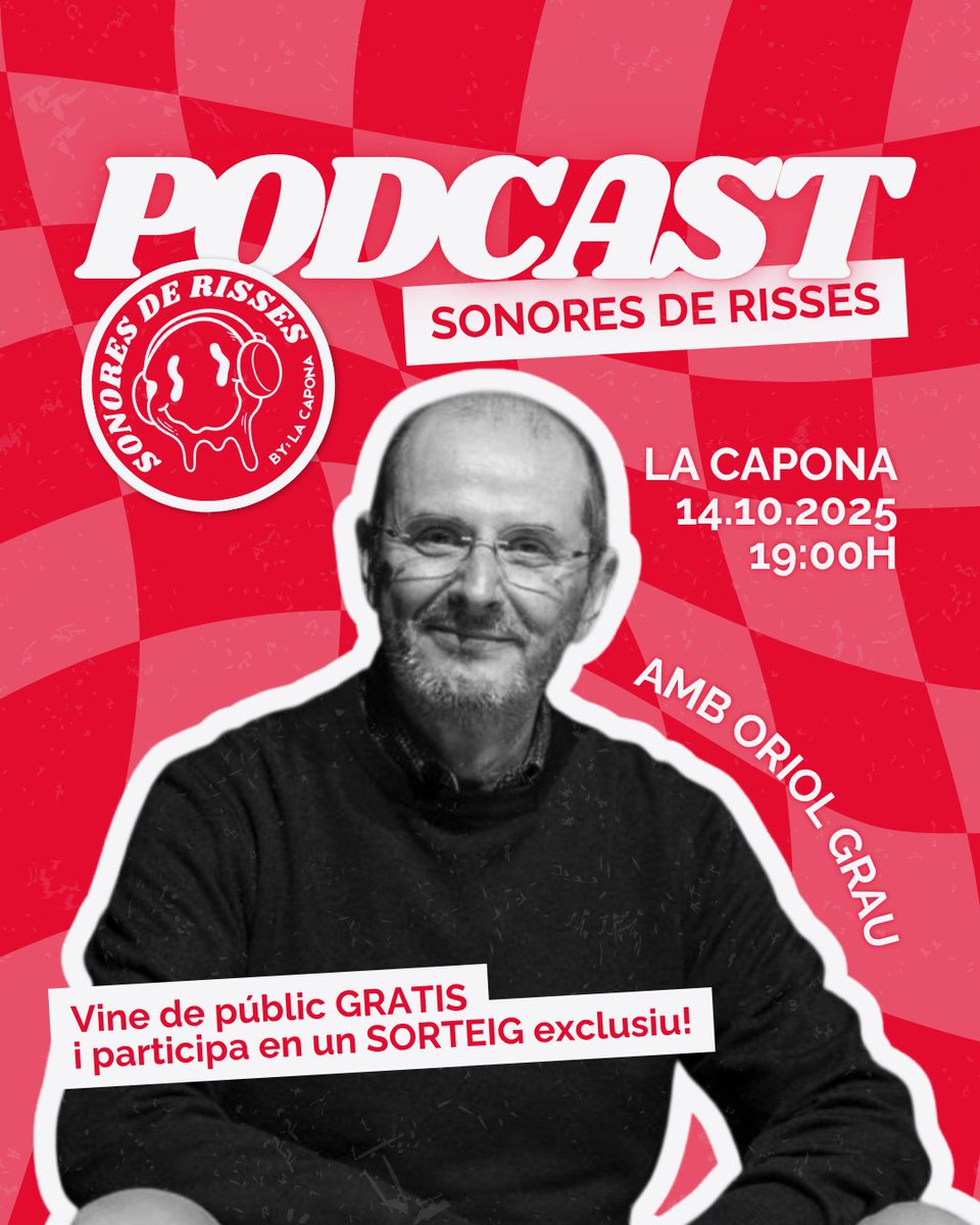 Ens veiem a la <a href="/lacaponatgn/">llibrerialacapona</a> el dimarts 14 d'octubre a les 19h. Vine de públic i descobreix totes les sorpreses que tenim preparades. 😉

🔔 No t'ho perdis!
💬 Comenta si vindràs!
📅 Marca la data!

#SonoresDeRisses #Podcast #AgendaTGN #LaCapona
