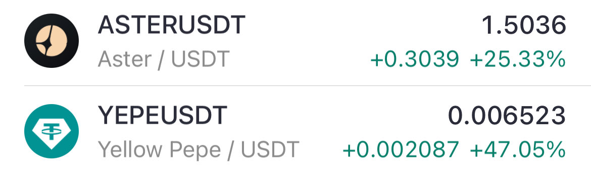 IgnisNovus's tweet image. $ASTER went up 25%.

$YEPE went up more than 50%.

We are WYNNING.