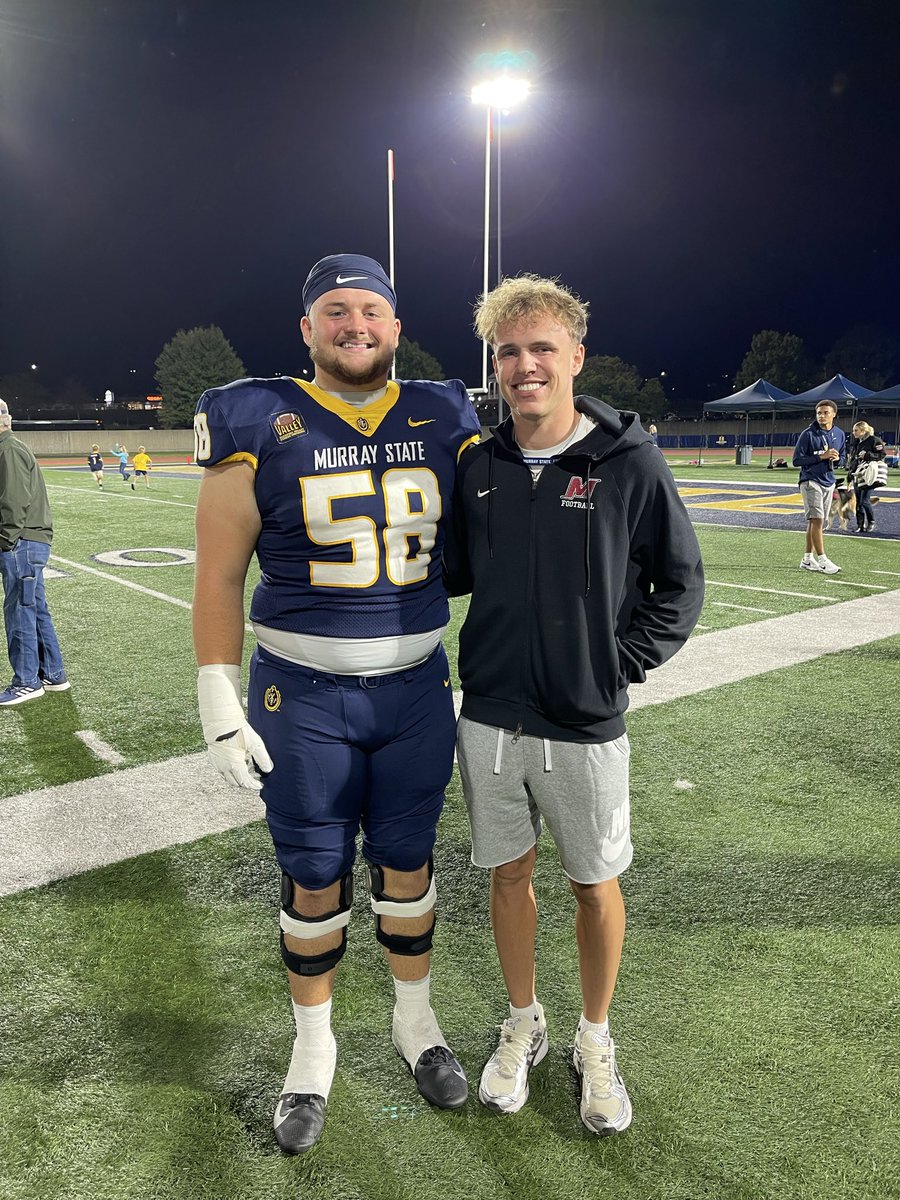 Maddox “MO3” O’Neal QB 26’ (@maddoxo_3) on Twitter photo Grateful and Blessed! #AGTG
I committed back in July and finally got to get back to Roy Stewart for a game day visit. Let’s Go Racer Nation! Good to see my guy <a href="/brodyphelps58/">Brody Phelps</a> too! <a href="/WrightJody/">Jody Wright</a> <a href="/CoachJWalker15/">Jack Walker</a> <a href="/racersfootball/">Murray State Football</a> <a href="/McCrackenStangs/">McCracken County Football</a> <a href="/bam_coach78/">Coach Bam</a> <a href="/VisionQb/">QB Vision</a> Grateful and Blessed! #AGTG
I committed back in July and finally got to get back to Roy Stewart for a game day visit. Let’s Go Racer Nation! Good to see my guy <a href="/brodyphelps58/">Brody Phelps</a> too! <a href="/WrightJody/">Jody Wright</a> <a href="/CoachJWalker15/">Jack Walker</a> <a href="/racersfootball/">Murray State Football</a> <a href="/McCrackenStangs/">McCracken County Football</a> <a href="/bam_coach78/">Coach Bam</a> <a href="/VisionQb/">QB Vision</a>
