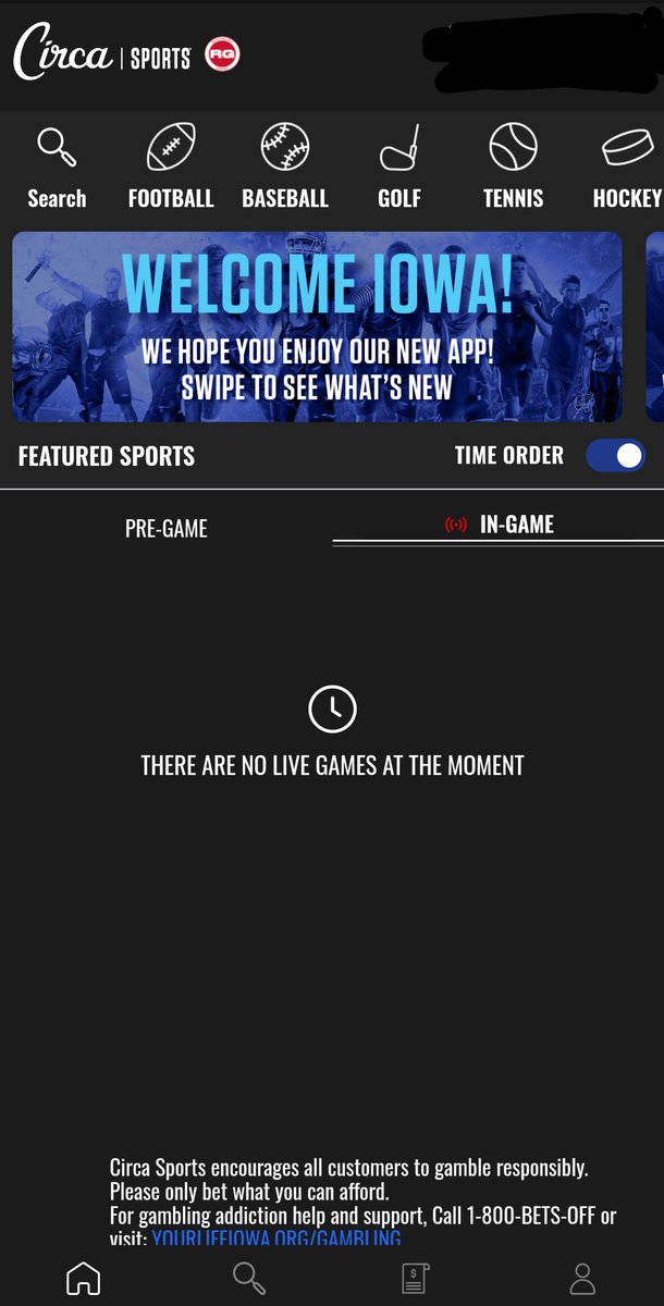 YoloFade's tweet photo. @JeffreyBenson12 when are you guys adding Live Betting to the new @CircaSports app? Still not seeing it while all the NFL games are going on https://t.co/L5gnyQU41o