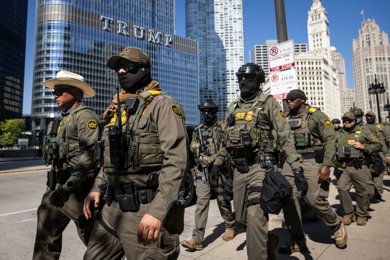 DougWahl1's tweet image. Now that Illinois has a law that forbids any law enforcement office from covering their face, should masked ICE agents be arrested in Chicago?

Your thoughts?