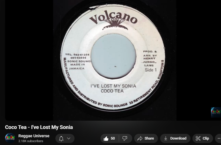 📱When your girl leaves you for another man👀💔
#CocoaTea - 'I've Lost My Sonia🎶
The ultimate 80s dancehall heartbreak track!
LISTEN🎧youtu.be/t3l9YhtgFUg?si…
Subscribe while you are there🔔 
~#ReggaeTok~#LostMySonia~#StorySongs~#ReleaseTheTrumpEpsteinFiles~#JamaicanVibes~♥💛💚