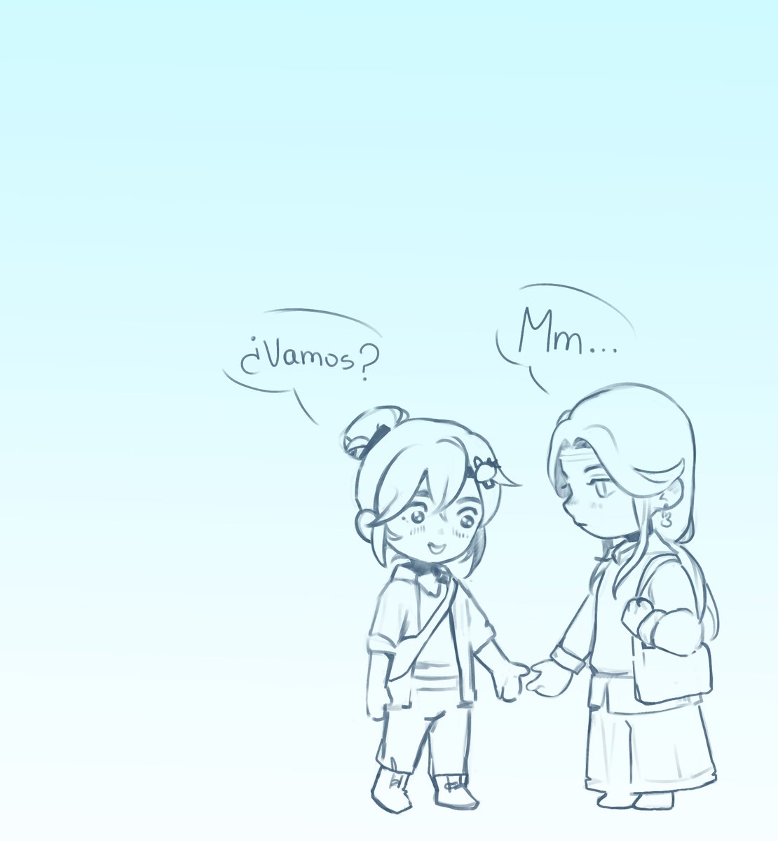 dreamer_ameba's tweet photo. Simplemente ese momento en que vez a tu pareja y es la persona más hermosa del mundo ♡ 

#wangxian #mdzs #fanart https://t.co/6H9OYYUOlc