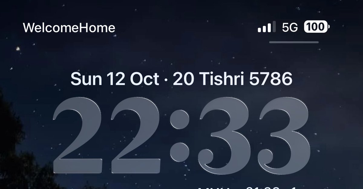 Heute, wenn Israelis auf ihre Handys schauen, erscheint anstelle des Namens ihres Mobilfunkanbieters „WelcomeHome“. 🎗️❤️