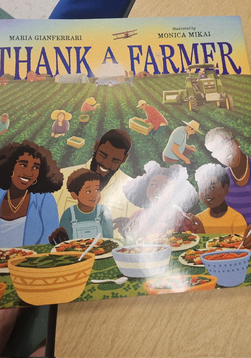 pqcentral's tweet photo. Perfect Timing!  My Farm Bureau Book of the Month, Thank A Farmer arrived last week! We read this book, discussed the many jobs of farmers, farming in our area, and how we get our food. It's a really good Ag accurate book!
Happy National Farmers' Day!
#agintheclassroom 
🌽🍊🫛🍓 https://t.co/CD7GYNJRoQ