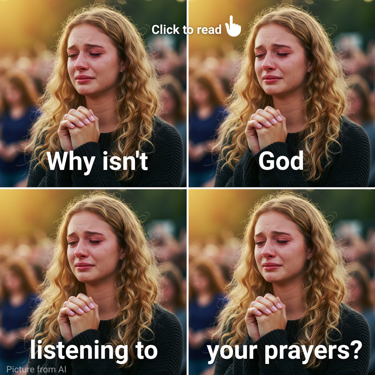 😔 Why isn't God listening to your prayers? See what God's Word has to say. 👉 Click holyspiritspeaks.org/gospel/truly-p… 
Find out the real reason your prayers aren't being answered, learn how to pray in a way that pleases God, and draw closer to Him!
#Prayer #lisaosteencomes #ORACION