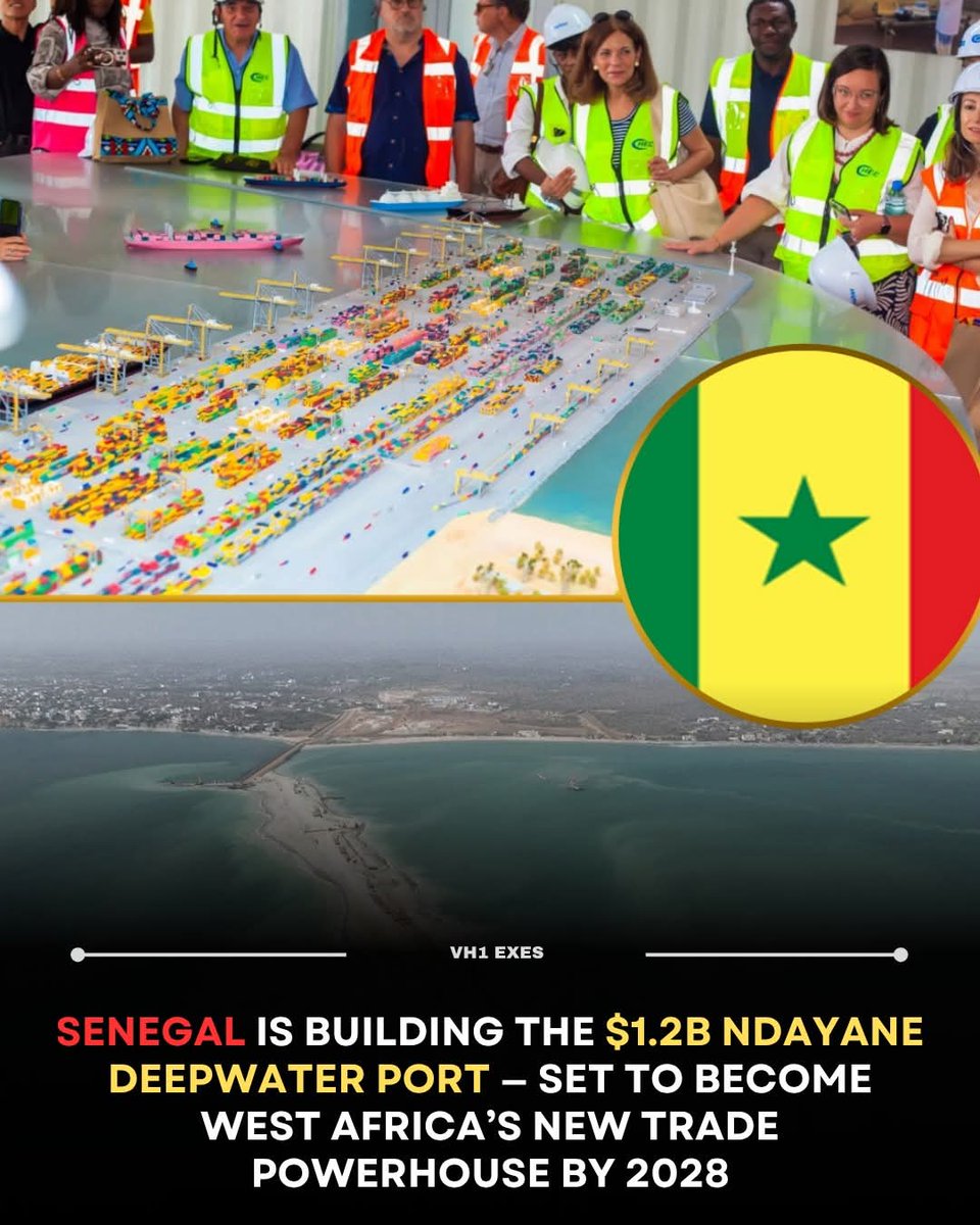cecild84's tweet image. Senegal 🇸🇳 is building the US$1.2 billion Ndayane Deepwater Port, led by DP World and British International Investment (BII). 
The project aims to create a major logistics hub for West and Northwest Africa. 
It will feature a deep-water terminal and a 600-hectare special economic…