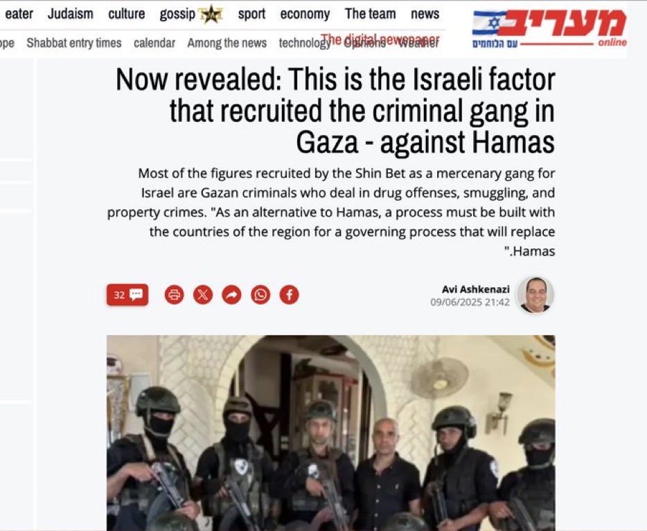 propvstruth's tweet image. Do not talk about @S_Aljafarawi’s murder without mentioning who killed him.
They weren’t just regular ‘anti-hamas Palestinians’ like zionists are parroting.
They were ISIS-linked career criminals who were armed and trained by Israel to carry out military operations during the…