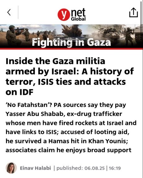 propvstruth's tweet image. Do not talk about @S_Aljafarawi’s murder without mentioning who killed him.
They weren’t just regular ‘anti-hamas Palestinians’ like zionists are parroting.
They were ISIS-linked career criminals who were armed and trained by Israel to carry out military operations during the…