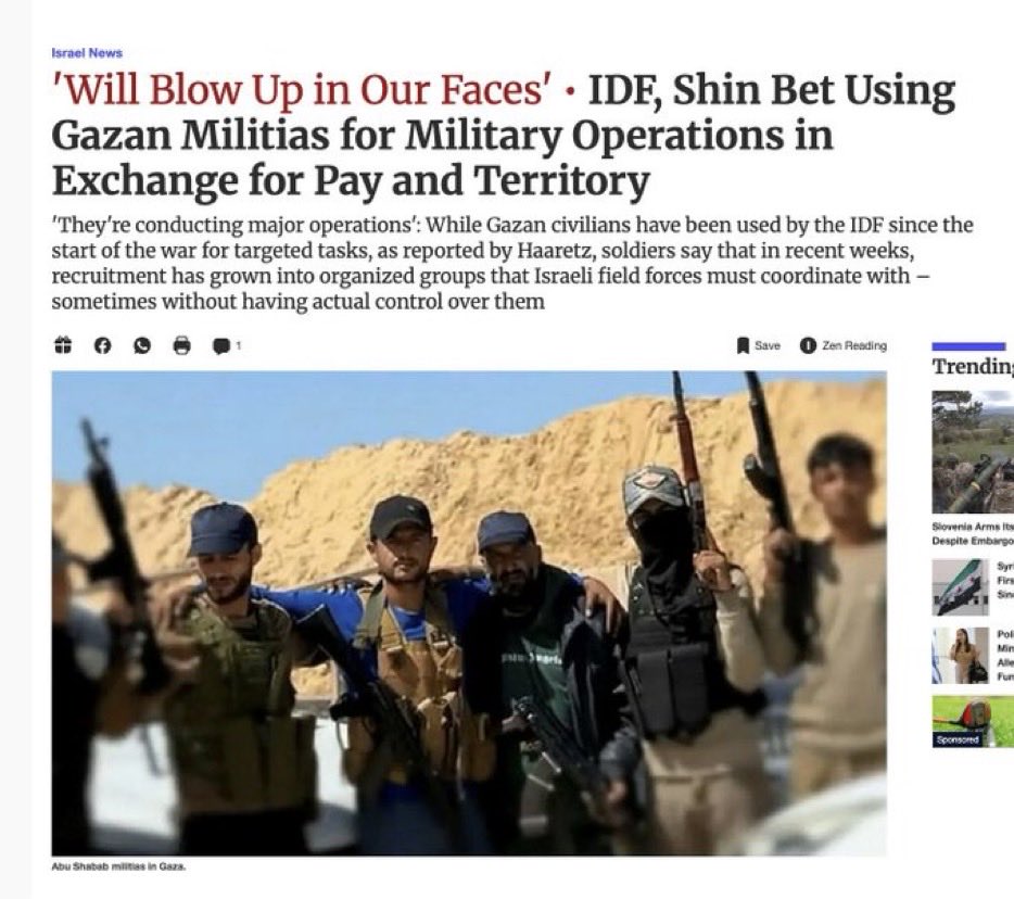propvstruth's tweet image. Do not talk about @S_Aljafarawi’s murder without mentioning who killed him.
They weren’t just regular ‘anti-hamas Palestinians’ like zionists are parroting.
They were ISIS-linked career criminals who were armed and trained by Israel to carry out military operations during the…
