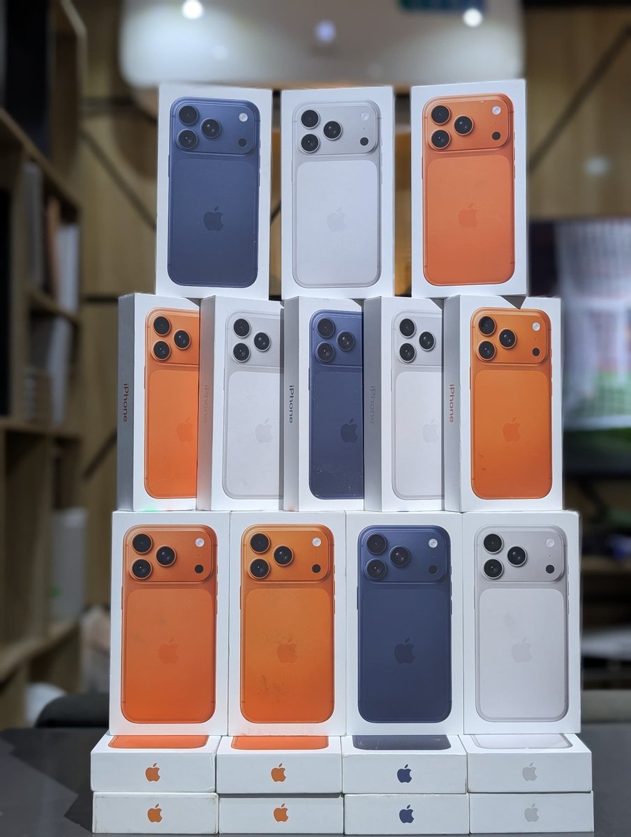 iPhone 17 SERIES 

ESIM UNLOCKED (Non Active)

🇯🇵 17 Pro 256GB Blue &amp; Silver -  ₦1,980,000

🇯🇵 17 Pro 512GB Silver - ₦2,300,000

🇺🇲 17 Pro 512GB Blue - ₦2,300,000

🇯🇵 17 Pro Max 256GB Blue - ₦2,300,000

🇯🇵 17 Pro Max 256GB Orange - ₦2,380,000

🇯🇵 17 Pro Max 255GB Silver -
