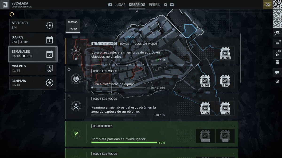 xVMPxNICO's tweet photo. @Battlefield Deberían corregir el progreso de las misiones, varias están bug y de esa manera nos prohíbe desbloquear las cosas. https://t.co/MDhvLHp6Bv