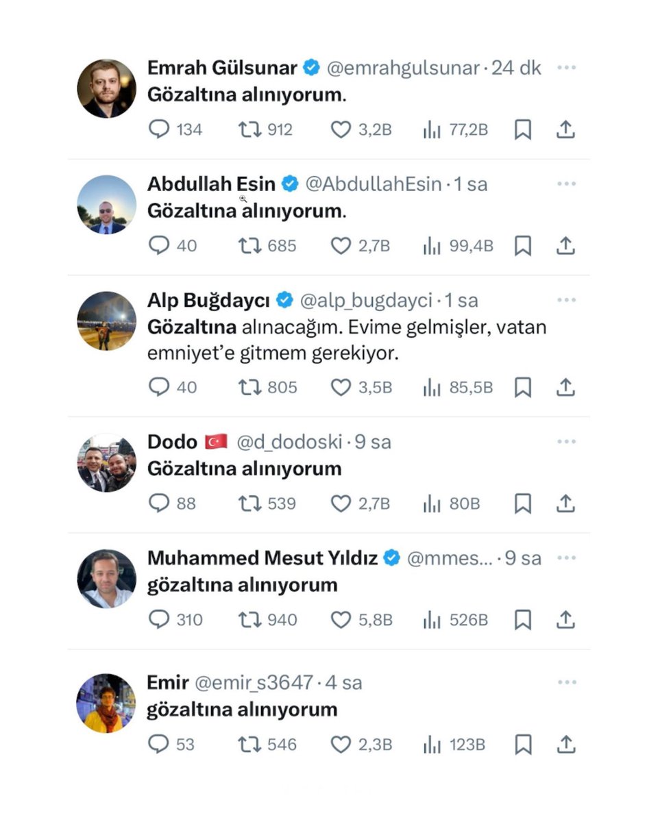 gözaltına alınıyorum Cumhuriyeti:)