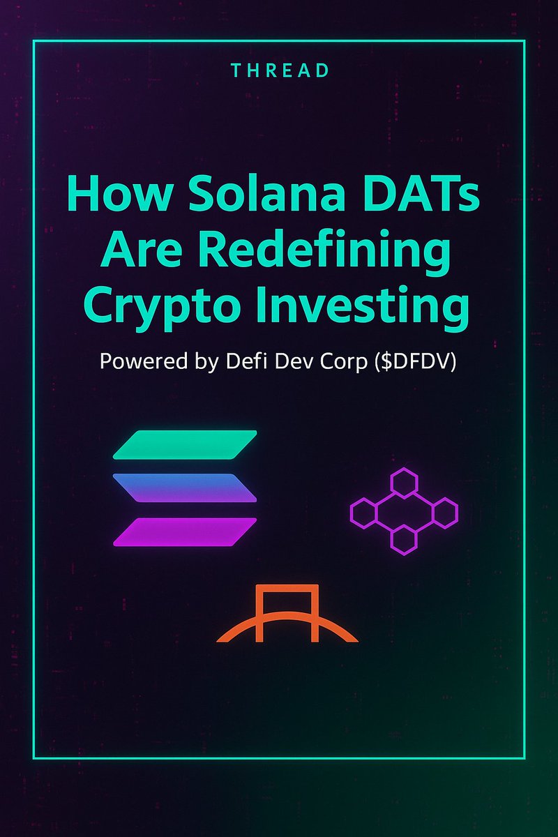 chiefofjudge's tweet image. 🚀  How Solana DATs Are Redefining Crypto Investment 

Solana DATs, powered by @defidevcorp, are transforming how investors earn combining validator revenue, onchain innovation, and compounding growth into one ecosystem.

The next crypto frontier is here. 🧵

$DFDV #SolanaDATs