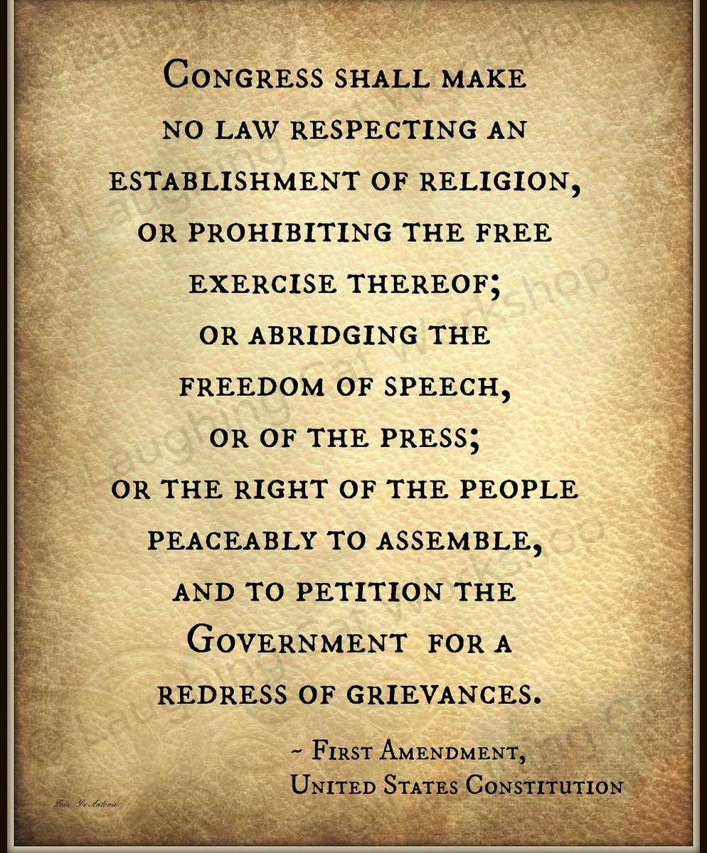 DaphneSmitty's tweet photo. @donwinslow @Ob_Deck Have you heard of the First Amendment? https://t.co/7QnkEDss8n