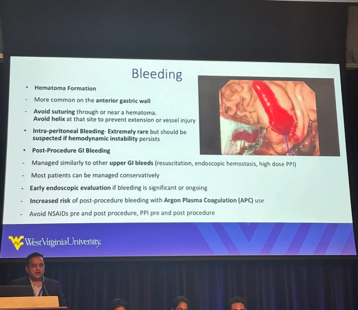 BilalMohammadMD's tweet image. Amazing and practical talk on managing #AdverseEvents with #ESG and #TORe by the incredible @shailsingh !

✅ if there is bleeding - dont panic - and just suture or cinch

@AdventHealth Orlando #Suturing and #EndoBariatricCourse