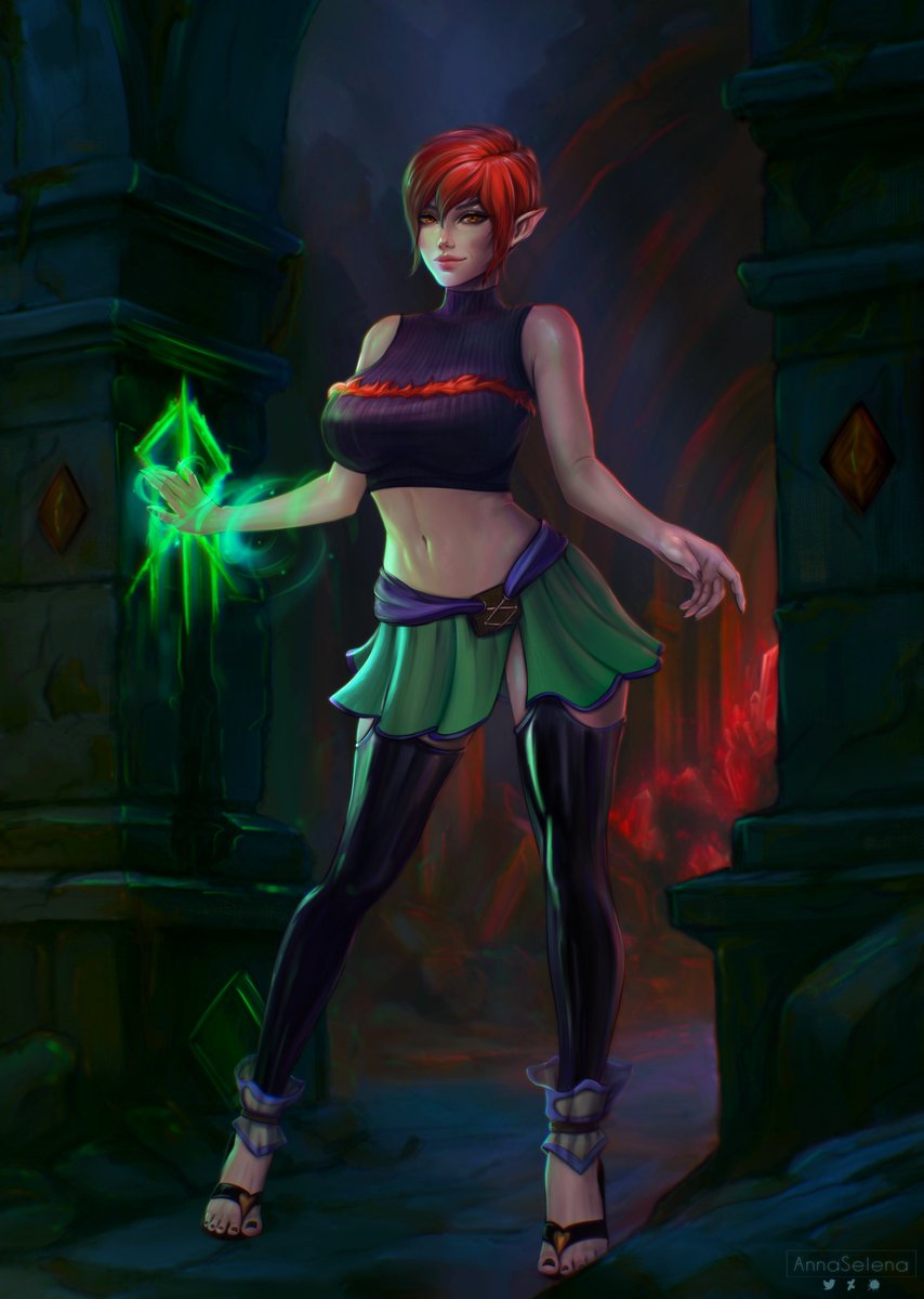 AnnaSelenaSFW's tweet image. Commission - Abathina, the cunning rogue;)
#pathfinder #DnDcharacter