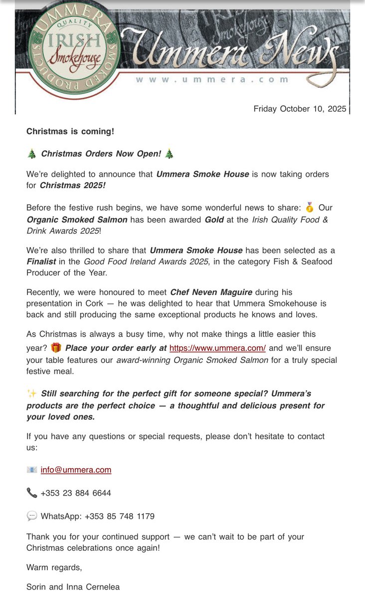 Ummera Smokehouse tweet media