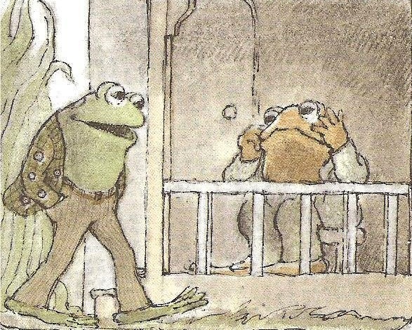 frogandtoadbook's tweet image. “You are looking sad,”  said Frog.
“Yes, this is my sad time of day,” said Toad.