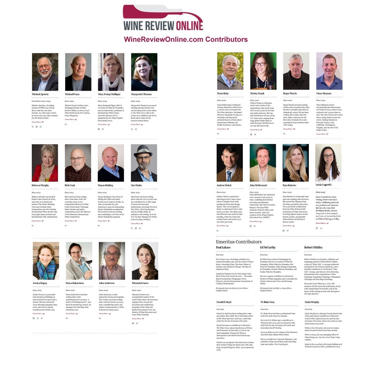 Wine articles by <a href="/MichaelApstein/">Michael Apstein</a> <a href="/JohnRobertAnde3/">John Robert Anderson</a> <a href="/WayneBeldingMS/">Wayne Belding MS</a>  <a href="/RichCookOnWine/">Rich Cook</a>  <a href="/Miranda__Franco/">Miranda Franco</a> <a href="/Michael_Franz/">Michael Franz</a> @gosAndrew <a href="/PanosKakaviatos/">Panos Kakaviatos / Wine Chronicles</a> @RobyWine67 and others are at winereviewonline.com/contributors/