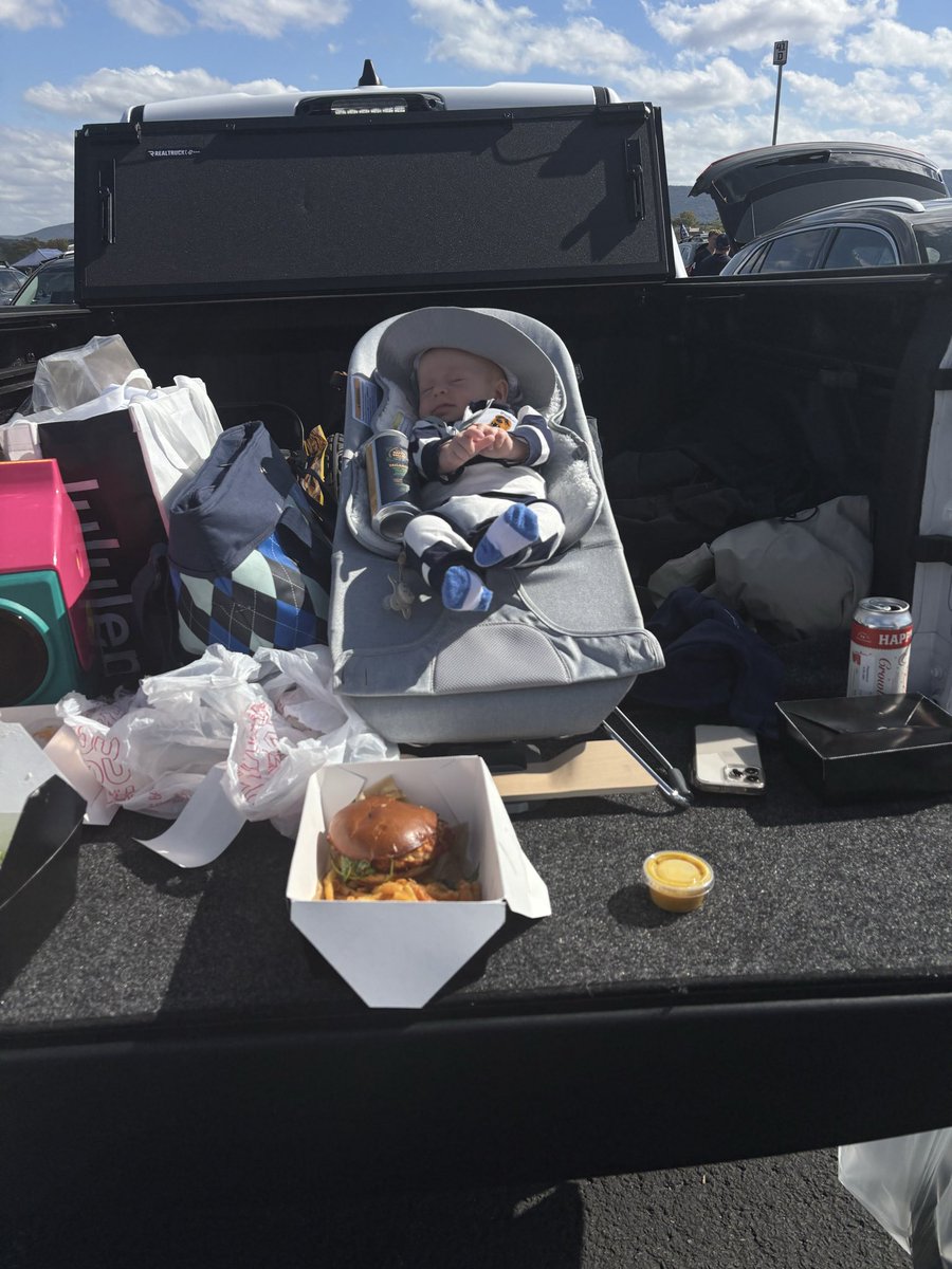 My youngest grandson's FIRST <a href="/psufootball/">Penn State Football</a> game.  And Franklin's last.