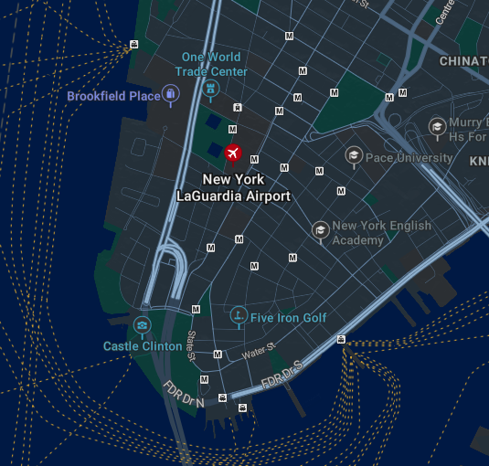 USA_Polling's tweet photo. Hey Bing Maps, I don't think LaGuardia Airport is next to

*Squints at the map*

The 9/11 memorial https://t.co/VaPnCnp6GI