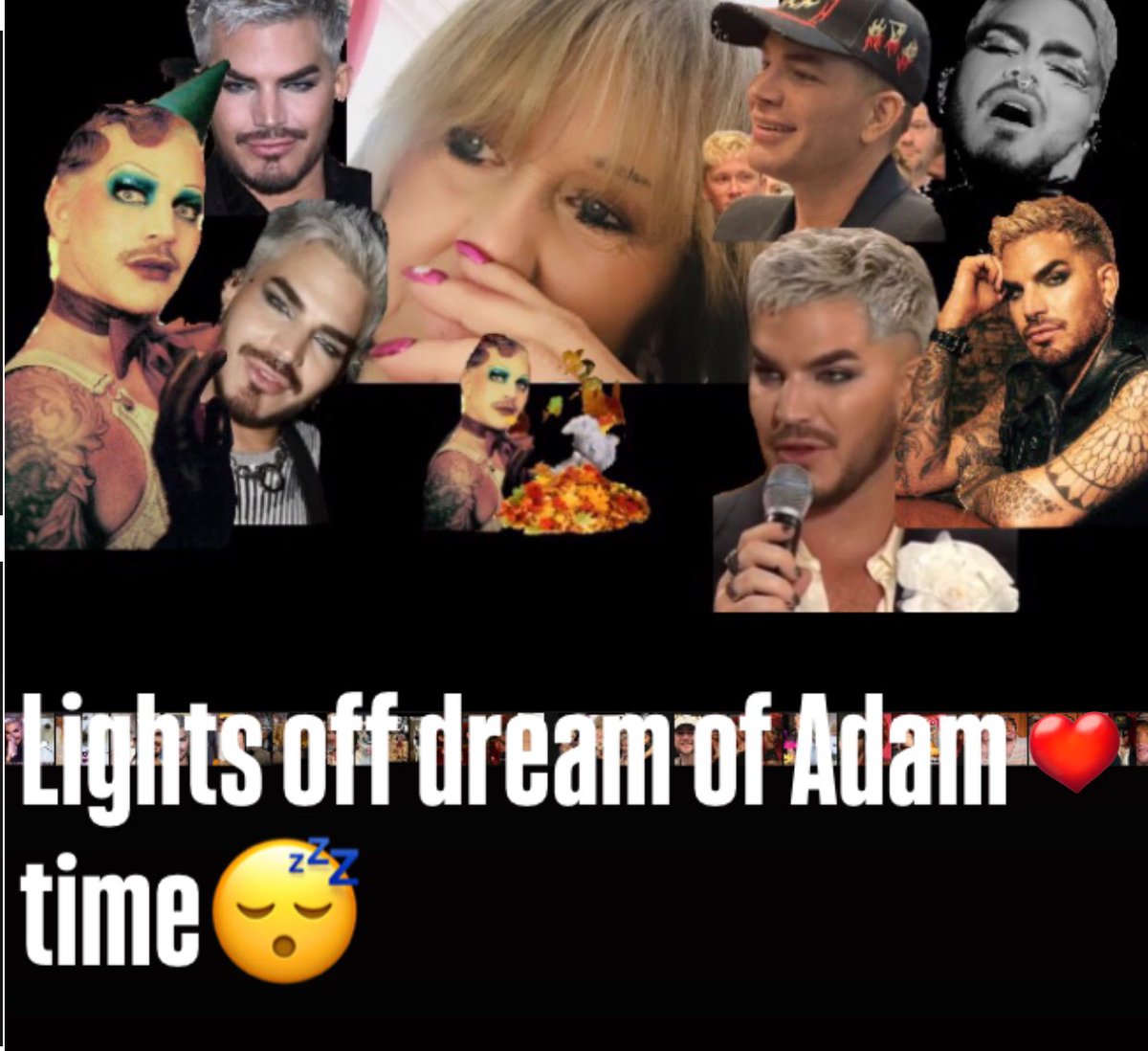 Lights off here going to tuck down and hopefully listen to Adam on Alexa until I fall asleep and dream the best of dreams ….wonder what they could be 😂😂😂

Credit all pic owners used