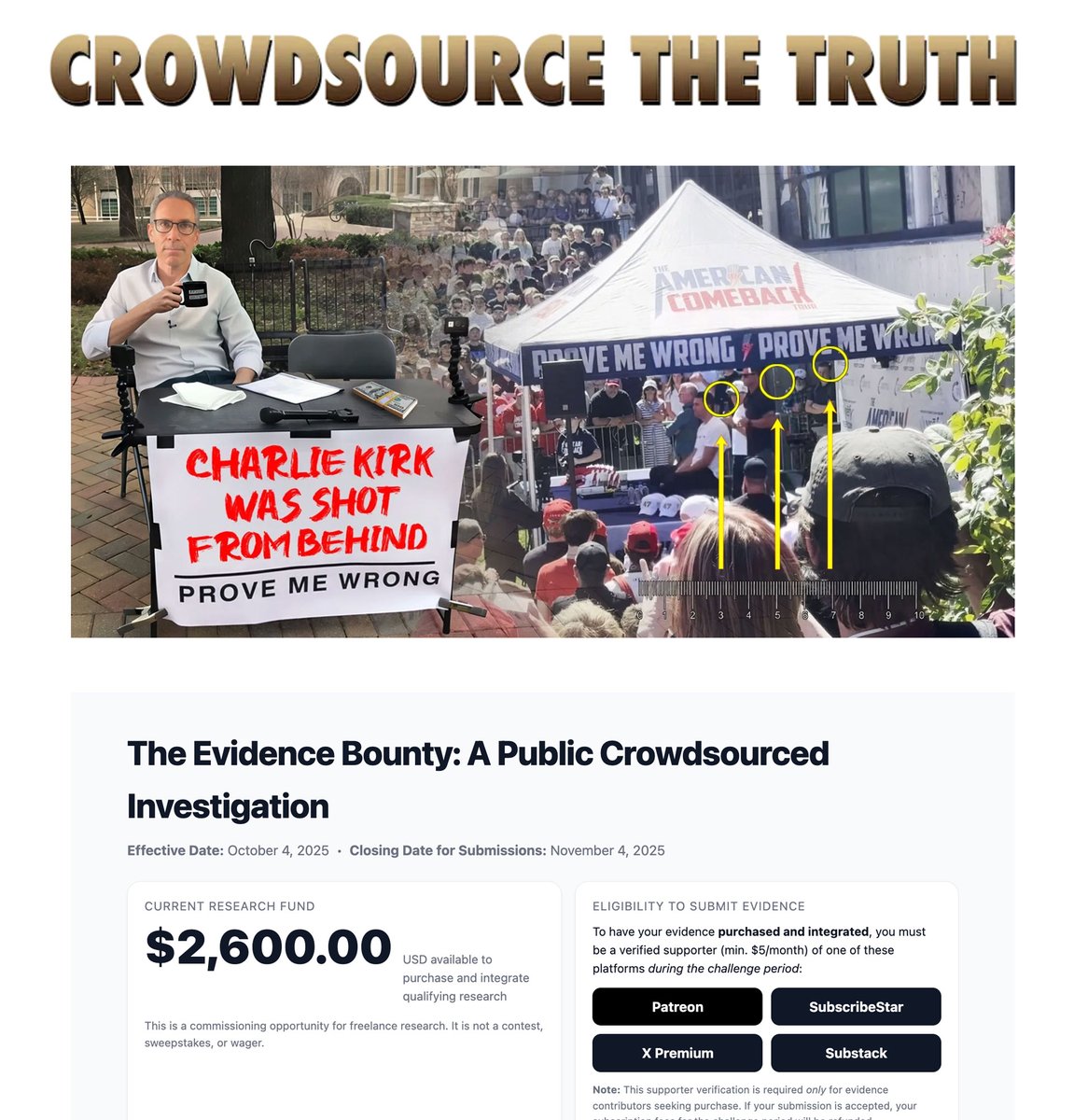 Crowdsource The Truth tweet media
