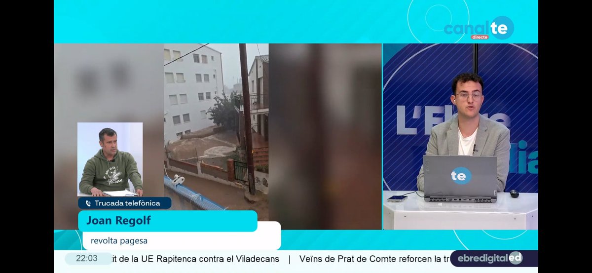 Bona feina <a href="/canalte/">Canal TE - Canal Terres de l'Ebre</a> i <a href="/danicamachocu/">Dani Camacho Cugat</a> , es demostra una vegada més que la premsa local i comarcal sempre hi és #terresdelebre #Tortosa