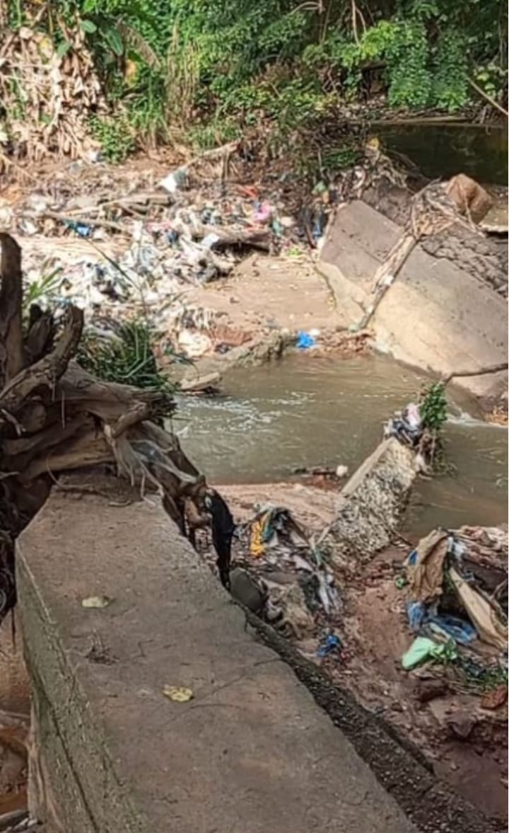 Save_OgunpaFR's tweet photo. π³πͺ΅ The #Ogunpa #River with its carrying capacity reduced by copious quantities of red laterite soil washed into it,
AND
No #FloodPlain to receive its excess water, because it has been sandfilled and built on by #Baywood Infrastructures Ltd,
Was bound to destroy something. https://t.co/TuPLHWjwhO