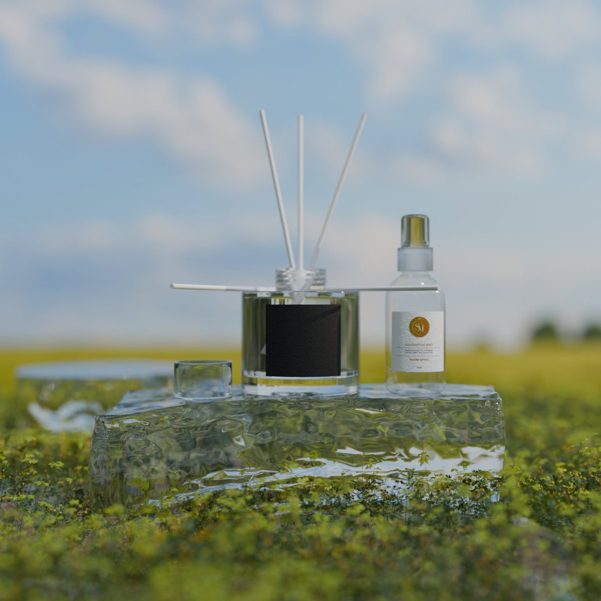 FrankE3D's tweet photo. Day 11, Milk &amp; Honey | Eucalyptus &amp; Mint 🌿
Two scents in perfect balance.
Warmth meets freshness, comfort meets clarity.
A calm reflection in design and fragrance.
#3DArt #RenderArtist #LuxuryDesign #DiffuserDesign #RoomSpray #CGIArt #DesignInMotion #LuxuryLifestyle https://t.co/ucpyqE2H1p