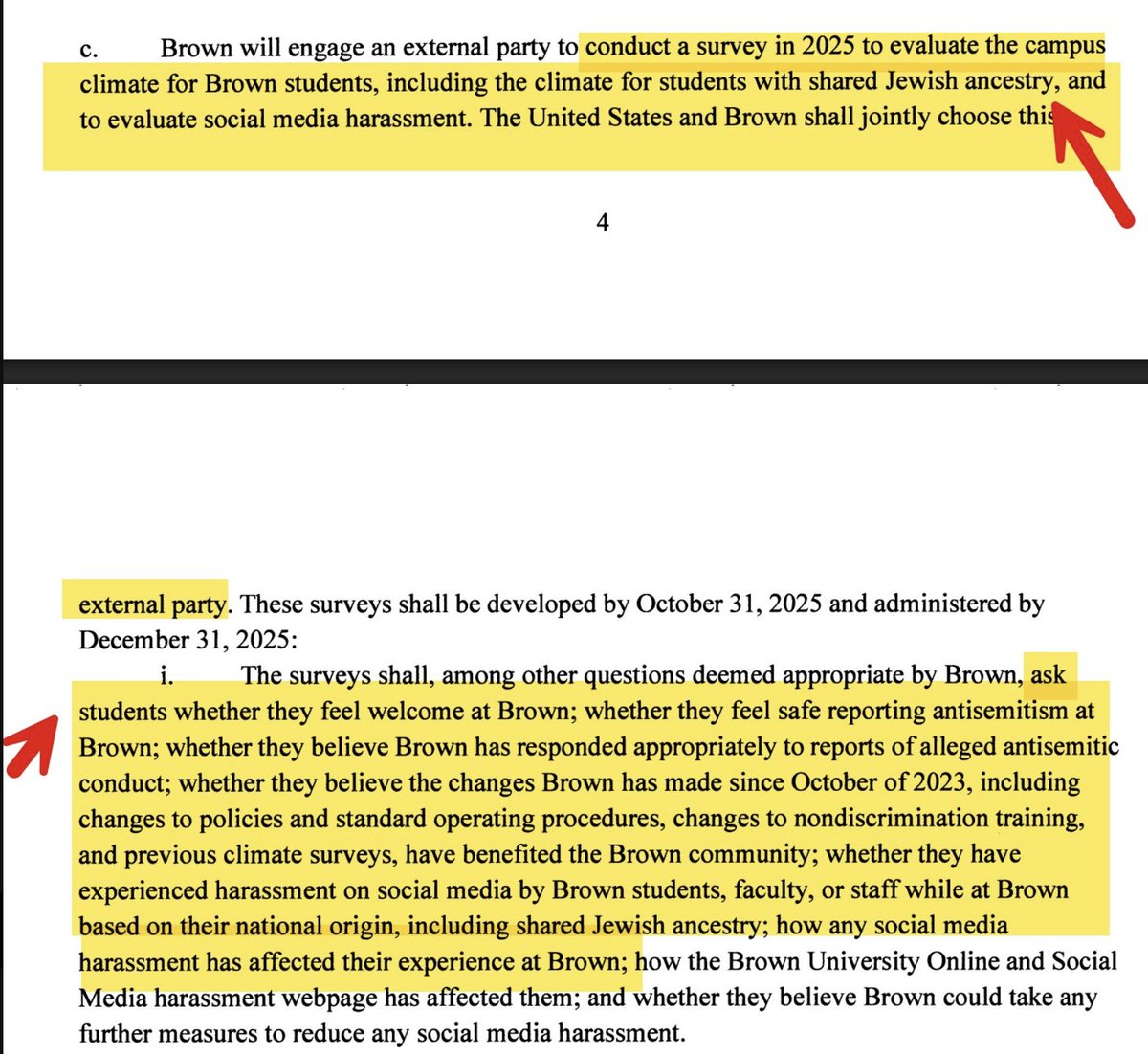 ggreenwald's tweet image. Trump says that the changes he is forcing private American universities to adopt are designed to &quot;prioritize merit and hard work before &apos;group identity&apos;&quot;.

Here are the new DEI programs he forced Brown University to adopt. See for yourselves if this is consistent with his claim: