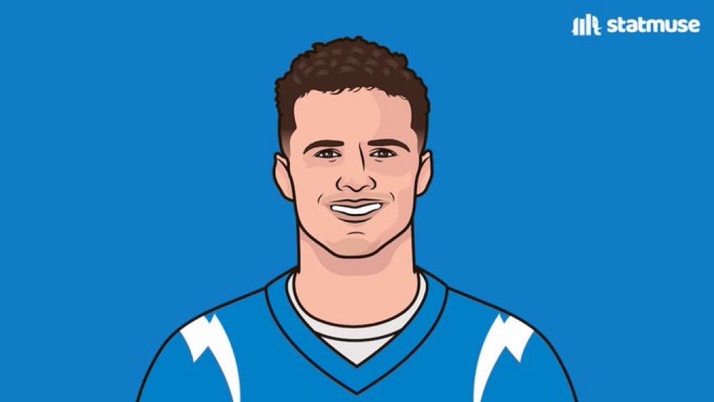 Ladd McConkey today

— 7 receptions 
— 100 yards
— 1 touchdown