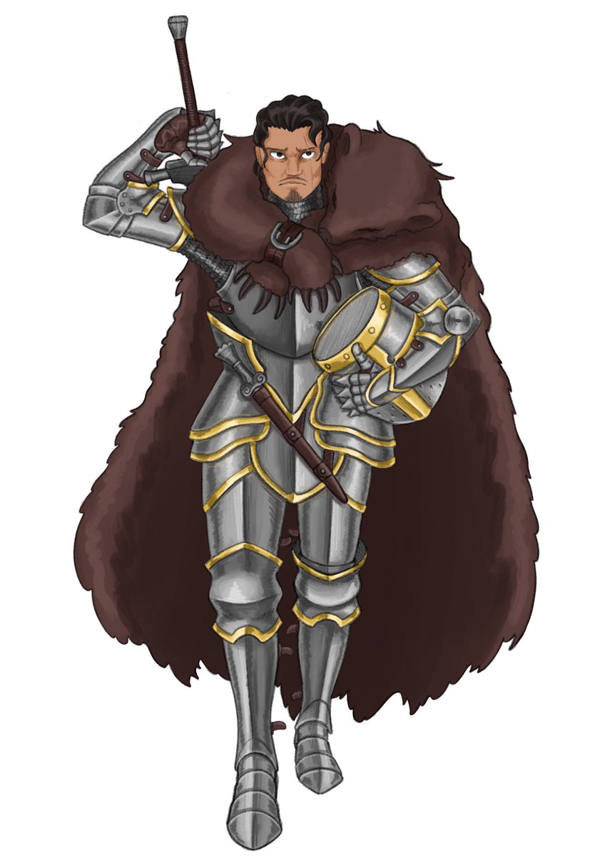 GerrorForSe's tweet image. Heavy armoured swordsman 
Commission work