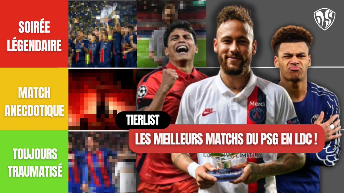🎬 NOUVELLE VIDÉO !

On s’est embrouillés (gentiment) avec <a href="/Djodjo/">jo</a> en essayant de faire une Tierlist des plus grands matchs du PSG en LDC 😭

Spoiler : tout le monde ne survivra pas à Barça 2017 💀

📺 Nouvelle vidéo ici : linktw.in/ewZzXM

#PSG #ChampionsLeague