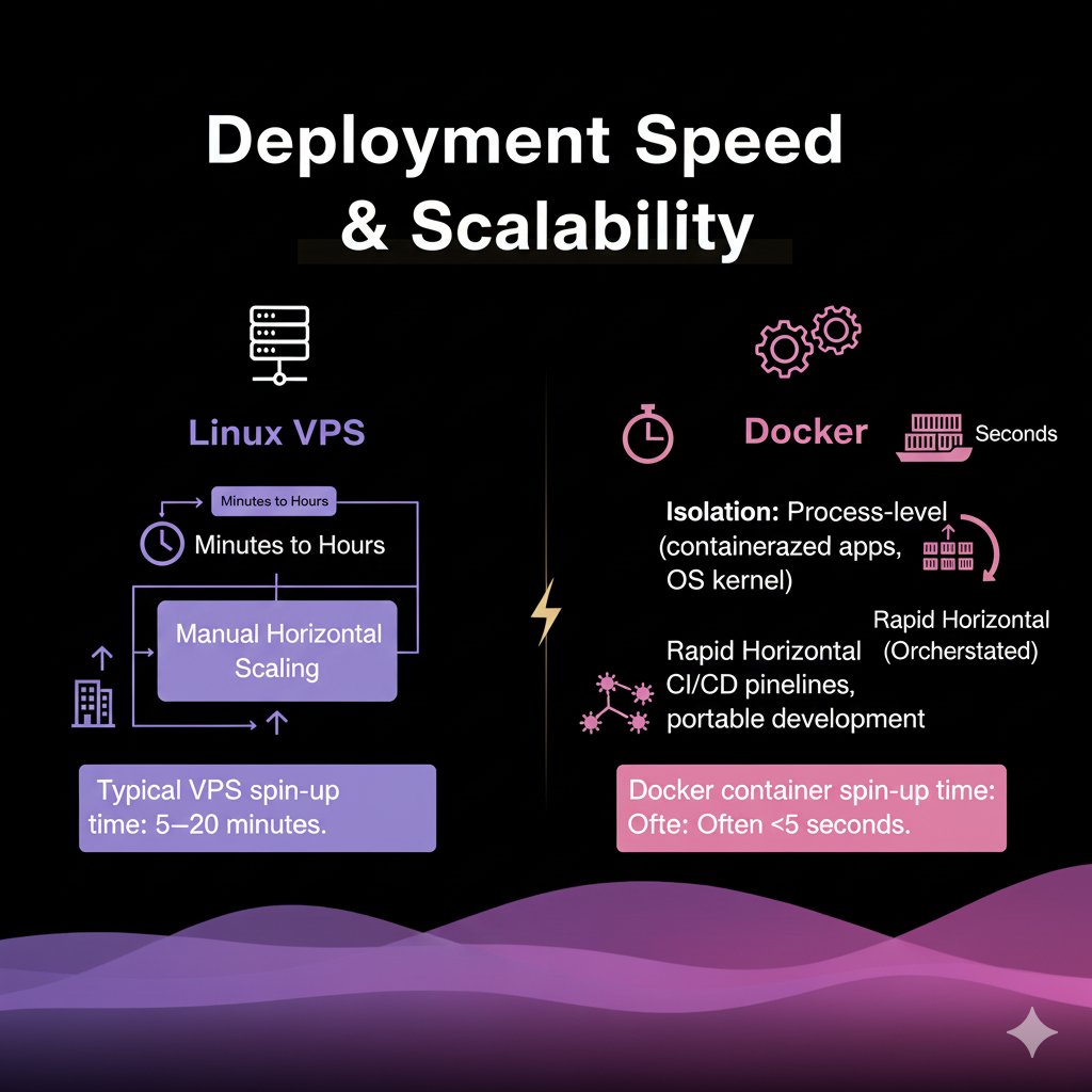 lumlax's tweet image. Linux VPS vs. Docker for your next DevOps move? 😕
We broke down the trade-offs - speed, overhead, and more.
Swipe to see who comes out on top 👇
Which one fits your stack best?
#DevOps #CloudNative #Containerization #VPS #Tech