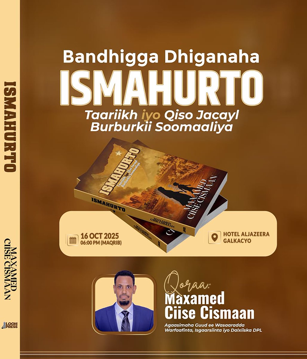 Hallo Gaalkacyo.

ISMAHURTO BOOK waa idinla joogaaa