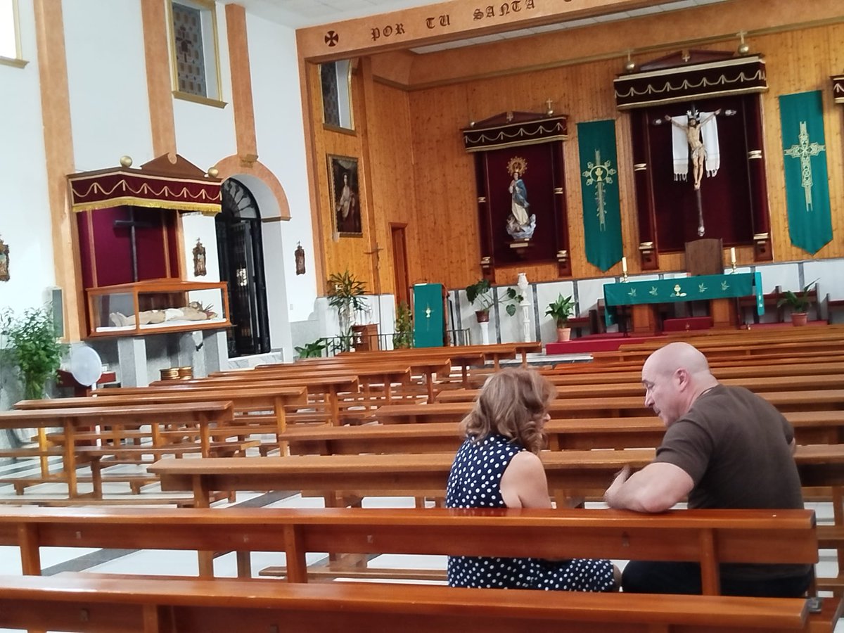 Escuela de oración, visita a los enfermos, encuentro con las Hermandades, Eucaristía misionera, espacio de Escucha y encuentro con los catequistas en la Semana de #Evangelización en la Parroquia Santa María Egipciaca de Corte de Peleas
