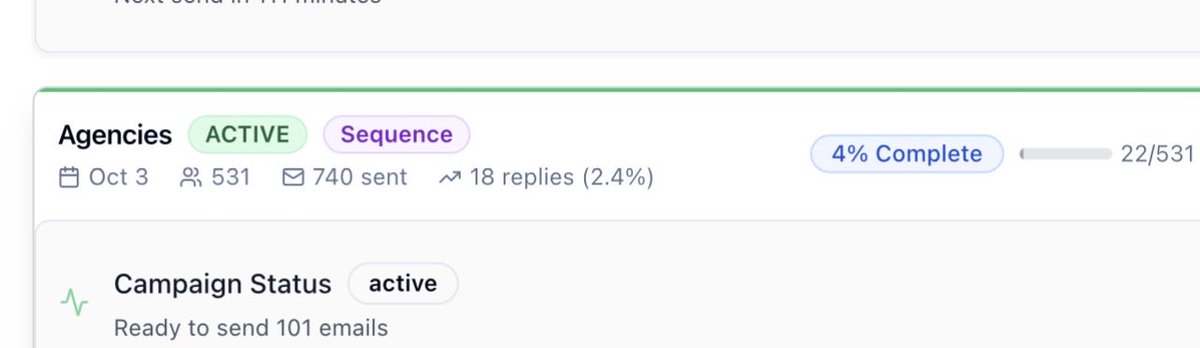 This isn’t luck — it’s systems, testing, and a lot of trial &amp; error.

If your reply rate is above 2% early in a campaign… you’re sitting on something big.

Happy for this client that followed all advices ✌️