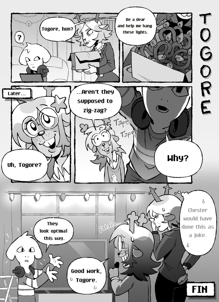 kardboardian's tweet image. Togore lends a hand