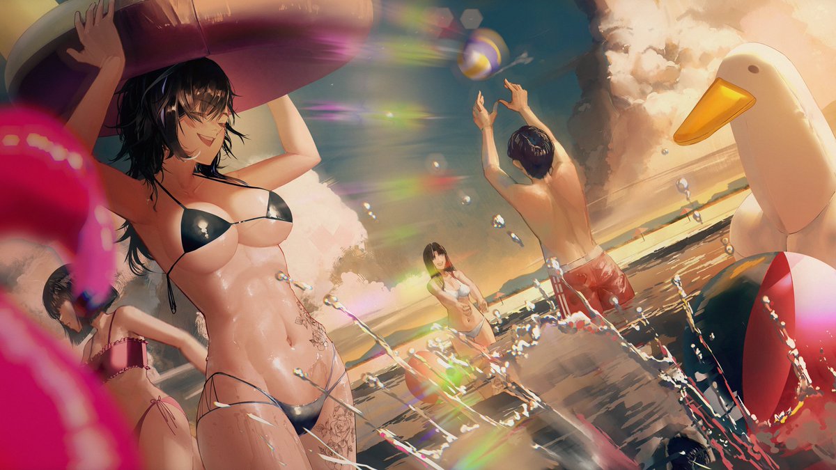 Summer memories with Yuu-Chan.
Collection 1/5
A small project of Commissions about a summer with Yuu. Bidding farewell to the summer. 
Artwork by <a href="/KrabbeKing/">Crab von Krebstiere</a>
#Yuunion #絢世調査報告