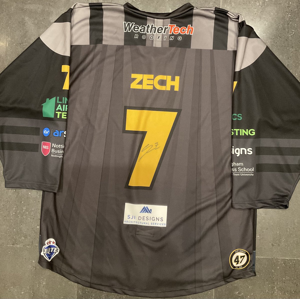 Newest addition to the collection, Cooper Zech’s movie night/Star Wars jersey #PanthersNation #StarWars