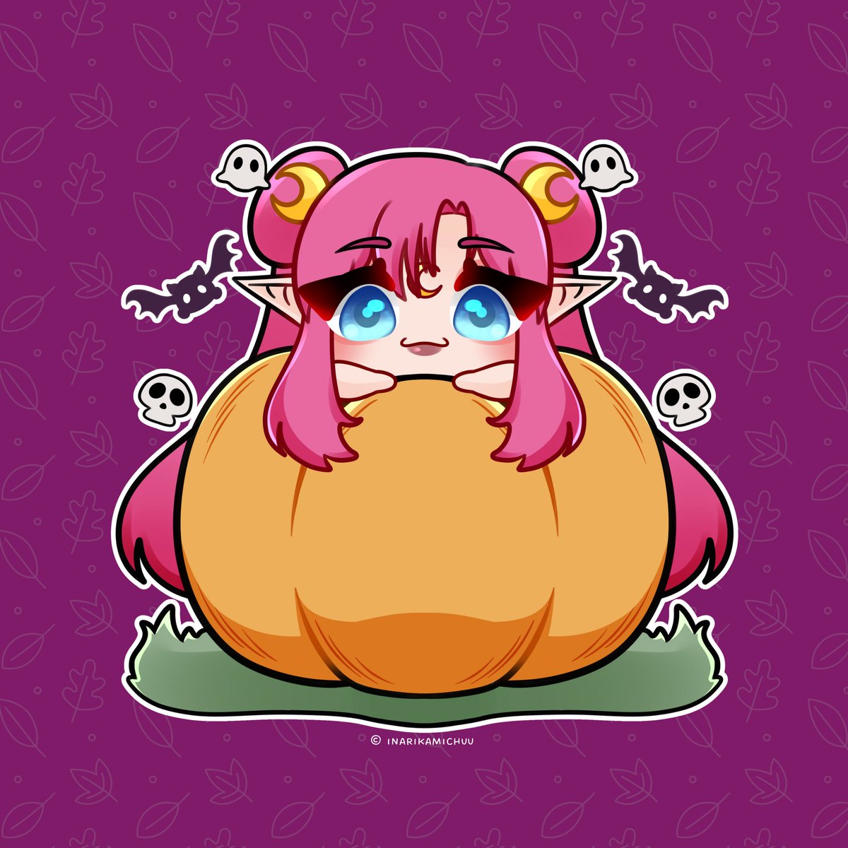 PinkMoonVT's tweet image. Sometimes I just wanna be a cute pumpkin! Halloween. 🎃

Thank you for the art @inarikamichuu 
This is adorable