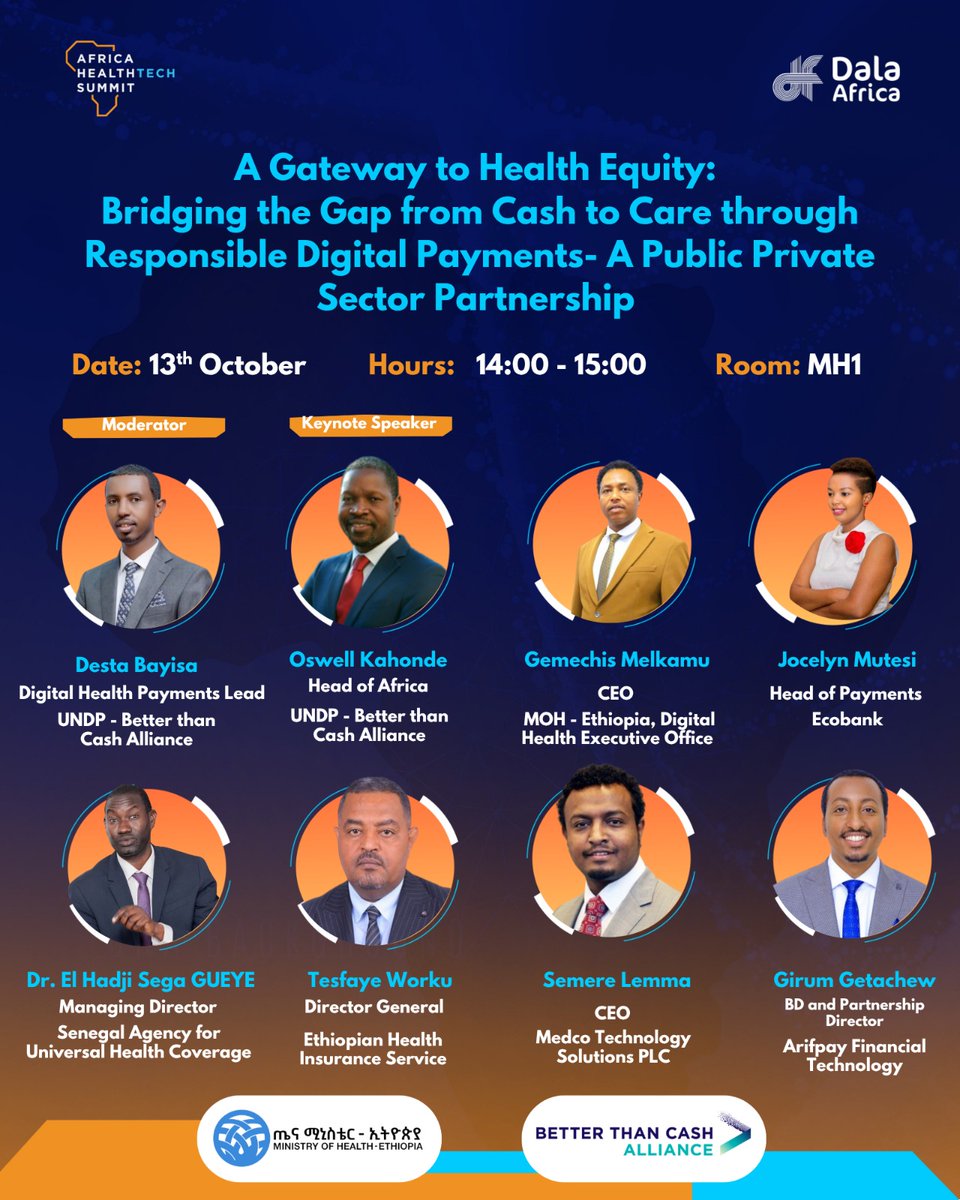 Excited for tomorrow’s conversations at the #AfricaHealthTechSummit in #Kigali!

Voices from #Rwanda, #Ethiopia &amp; #Senegal will explore how digital finance and public–private partnerships can build more inclusive &amp; efficient health systems for everyone.
<a href="/AfricaHTSummit/">Africa HealthTech Summit - AHTS25</a> #AHTS2025