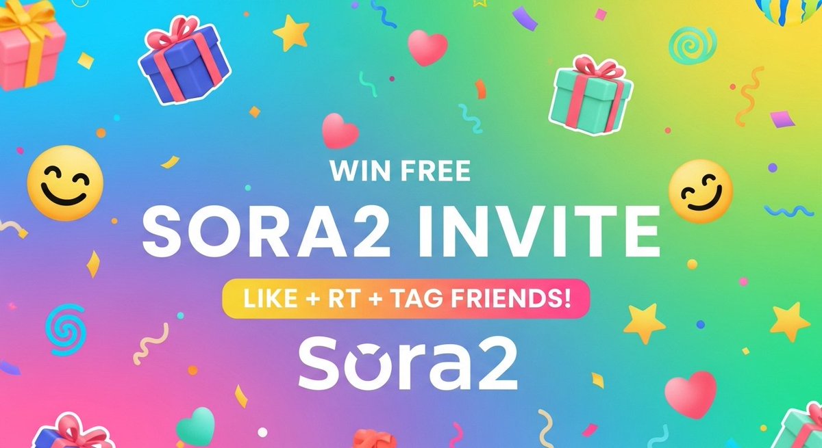 golacel896's tweet photo. Want a Sora2 code? ➡️ Follow + RT + tag 2 friends. I’ll pick 20 winners from tags in 24 hrs. Share the love — more tags = more chances!
#Sora2 #Giveaway #InviteCode #TagToWin #aivideos https://t.co/toG7YJy8Xd