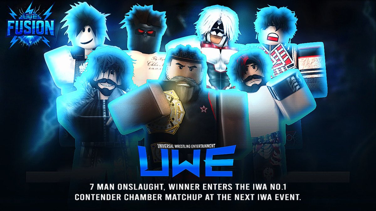 THIS FRIDAY ON FUSION ⚡️

Seven UWE competitors collide in an Onslaught, battling for a spot in the Elimination Chamber for the IWA Championship N1C! 🔥

This is a MUST win ‼️

LIVE! THIS Friday at 4:15PM EST 
#UWE2025