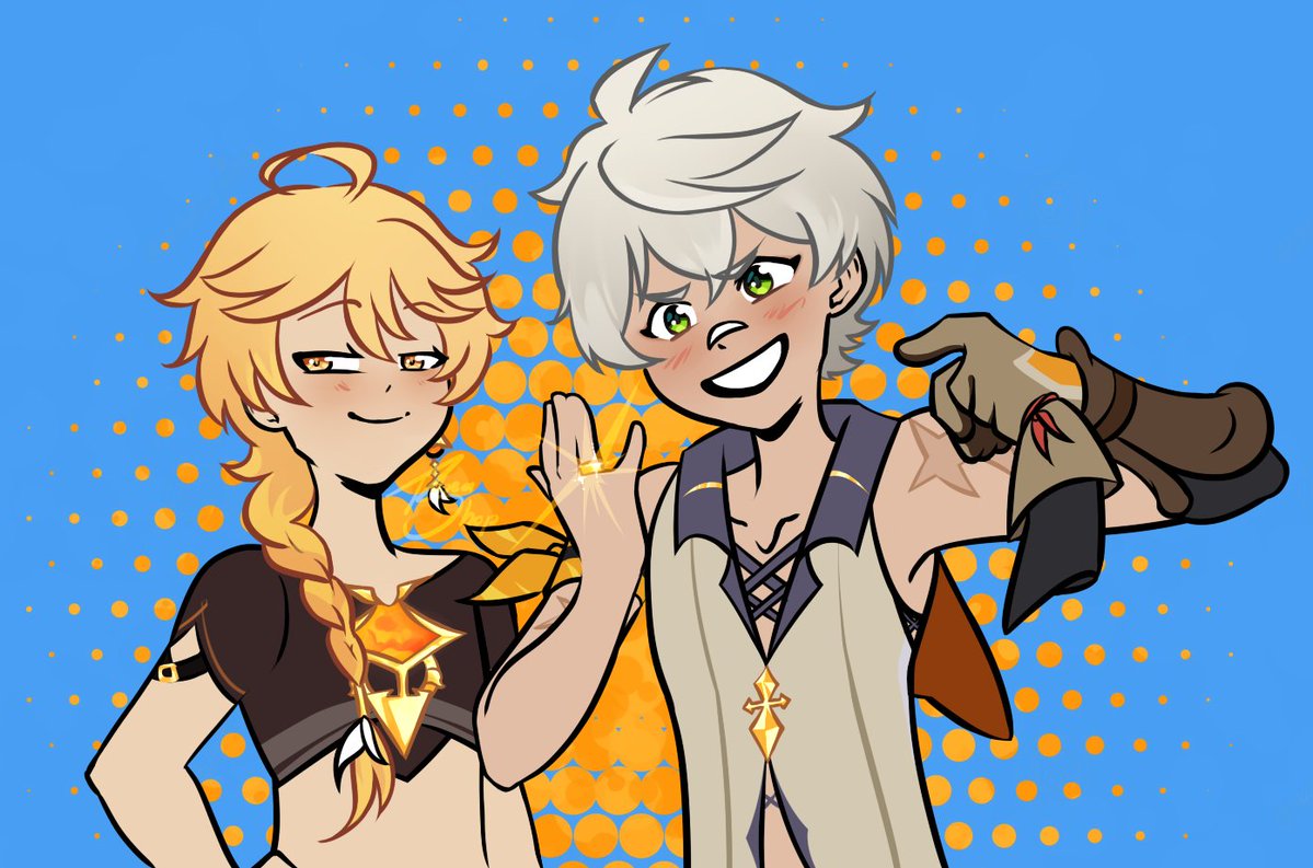 TheasTeaShop's tweet image. no ocs but can I offer some Aethernett? ☺️
#GenshinImpact #Aether #空 #Bennett #ベネット #Aethernett #空ベネ